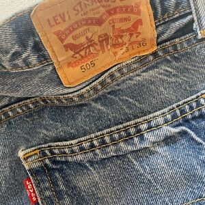 Men’s 505 Levi's Classic Straight Blue Jeans W33 L36